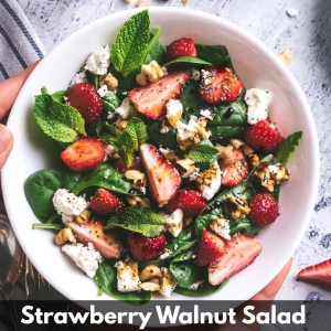 Strawberry walnut salad