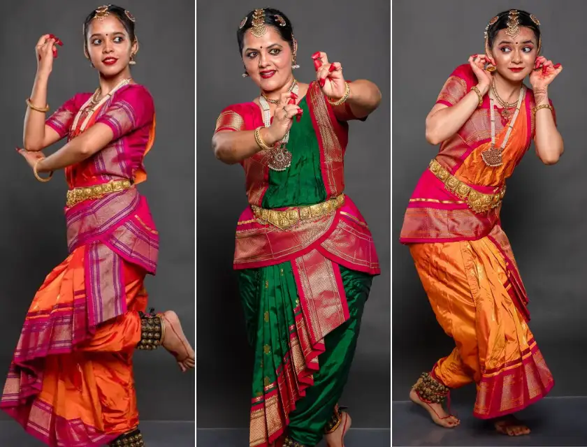 vidya-balan-lavani-dance-pic-her-upcoming-film-traditional-saree |  nikitaerande