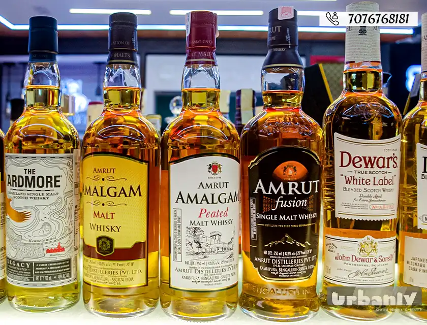 12 Indian single malt whiskeys @Aditya Wines for this Diwali party!