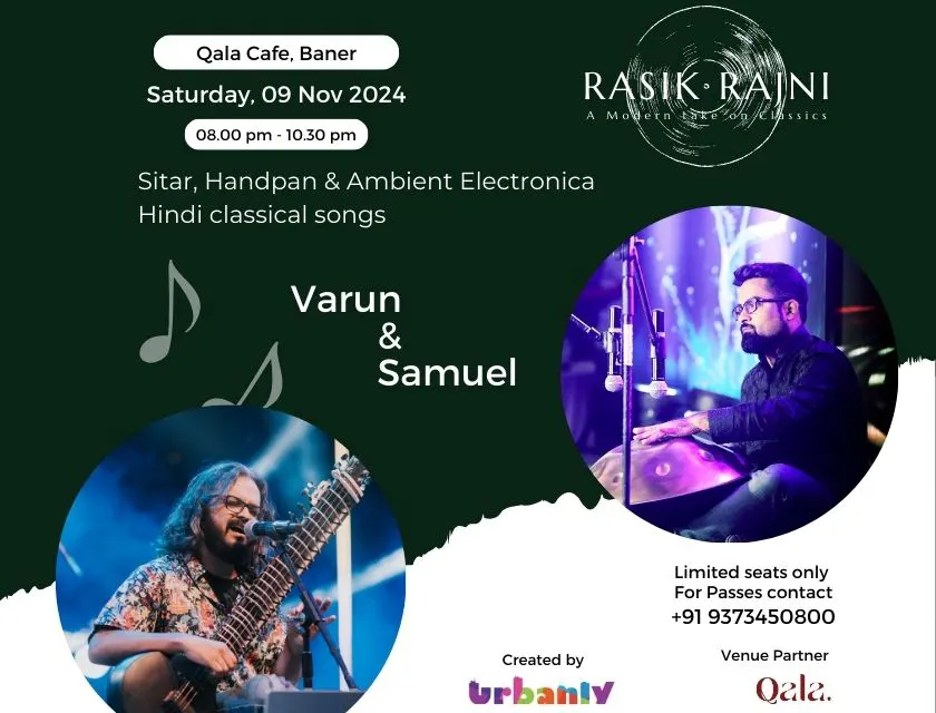 Attend a unique intimate concert ft. Sitar & Hand Pan this Saturday!