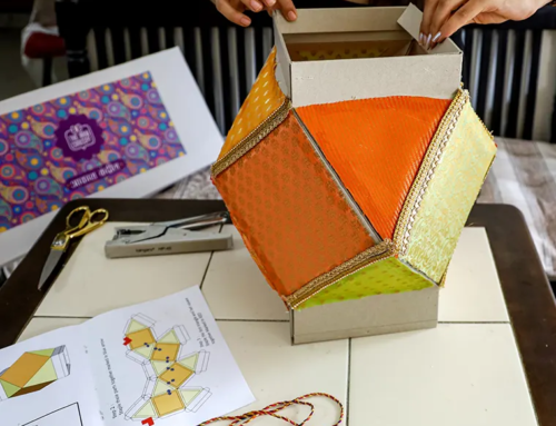 The only eco friendly DIY diwali lantern kit made of Indian fabrics