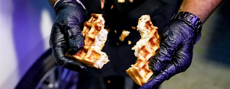 This waffle truck serves the crunchiest waffles in Pune!